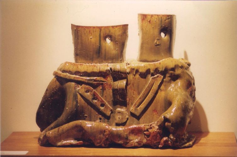 Ceramic Sculpture_King and Queen_1986